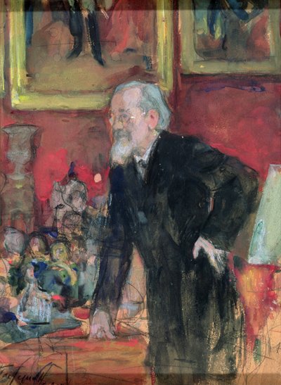 Portrait of V.O. Klyuchevsky by Leonid Osipovic Pasternak